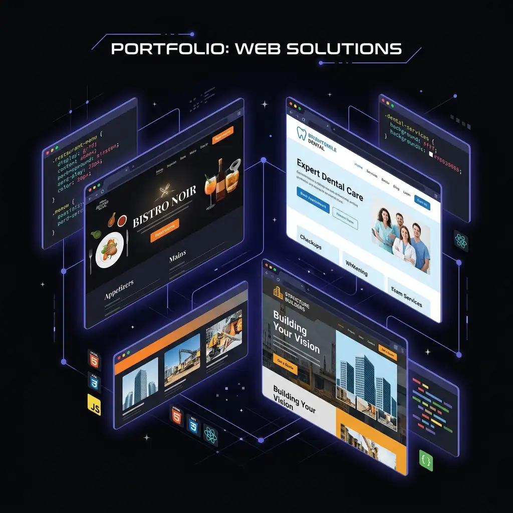 Mockup de proyectos web desarrollados por Pragma